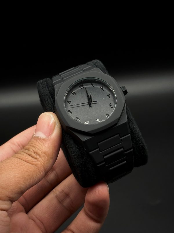 Full Black Aura Quartz Watch – Lightweight Design, , Premium Quality & Finish – Best Quality Analog Watch For Boys