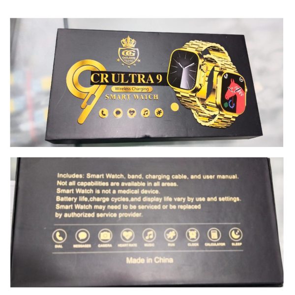 Cr Ultra 09 Smart Watch With Wireless Charging