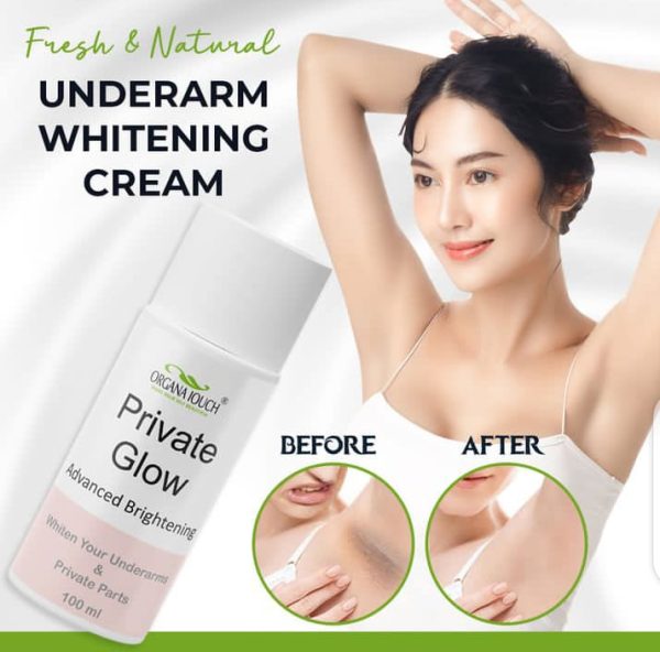 Under arm whitening cream for women.